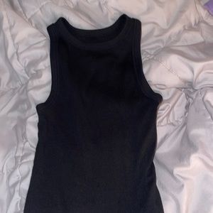 BLACK TANK TOP (LONG, SIZE XS)